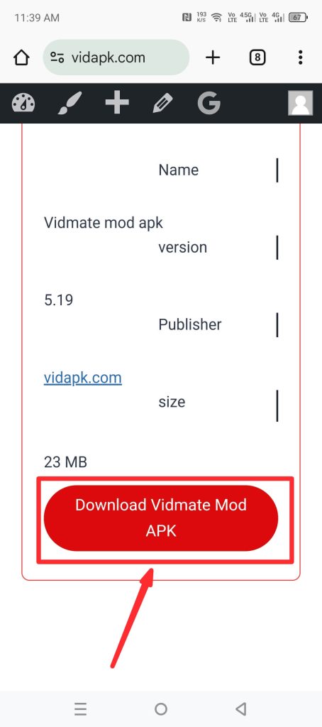 vidmate 13.4 mb