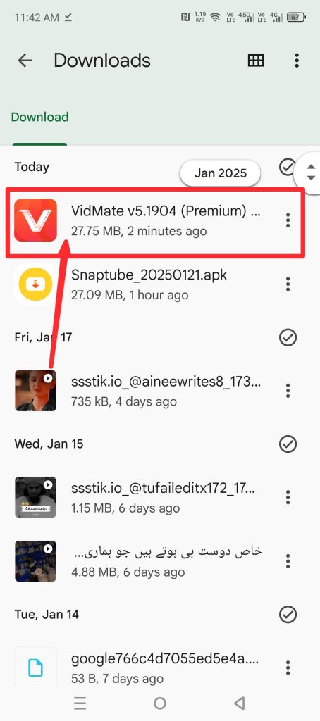 vidmate download karna hai