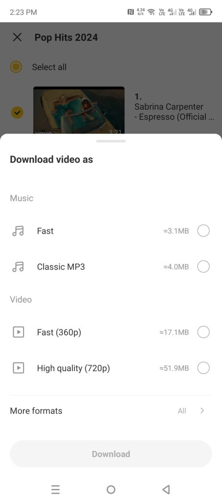 snaptube descargar música mp3